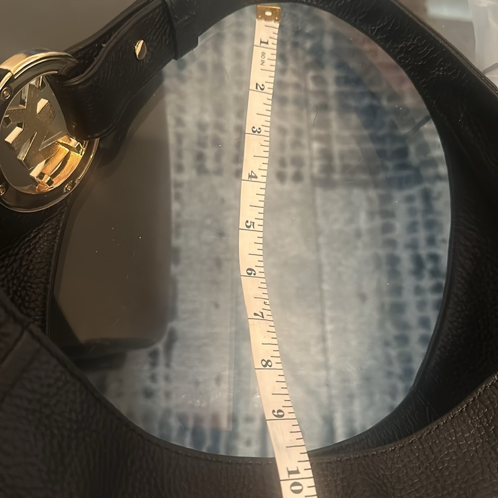 Michael Kors Black Hobo Bag with Textured Leather very good condition. - Picture 15 of 17